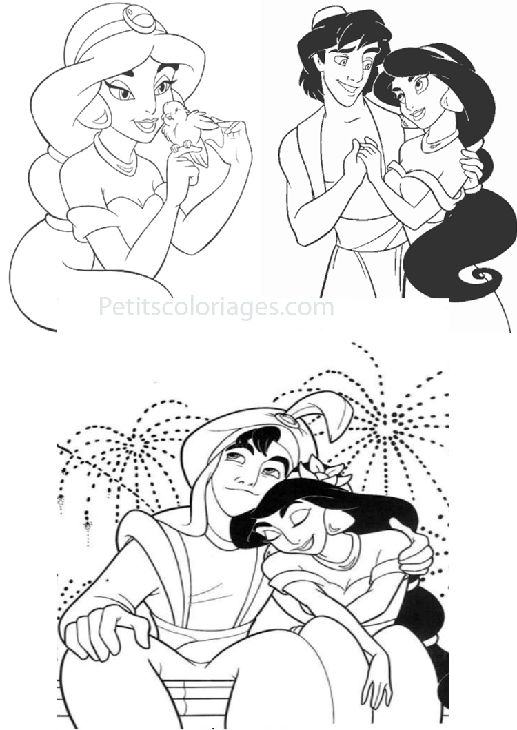 Dibujo para colorear: Aladino (Películas de Animación) #127801 - Dibujos para Colorear e Imprimir Gratis