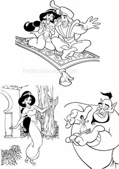 Dibujo gratuito Aladino #127842 de la coleccion Películas de Animación para imprimir