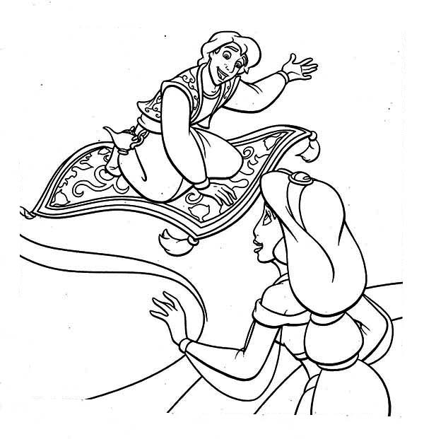 Dibujo gratuito Aladino #127847 de la coleccion Películas de Animación para imprimir