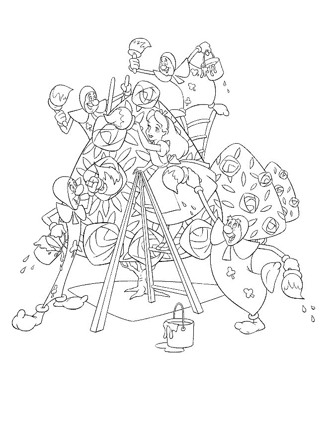 Dibujo para colorear: Alice in Wonderland (Películas de animación) #127951 - Dibujos para Colorear e Imprimir Gratis