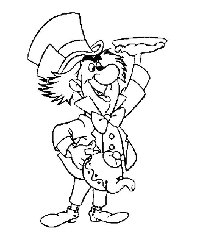 Dibujo para colorear: Alice in Wonderland (Películas de animación) #128027 - Dibujos para Colorear e Imprimir Gratis