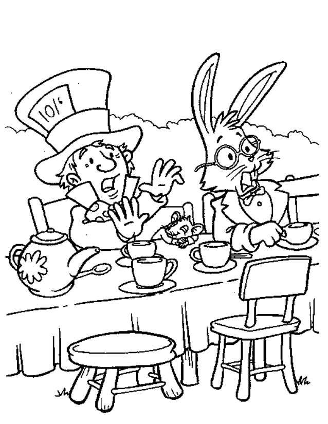 Dibujo gratuito Alicia en el País de las Maravillas #127890 de la coleccion Películas de Animación para imprimir