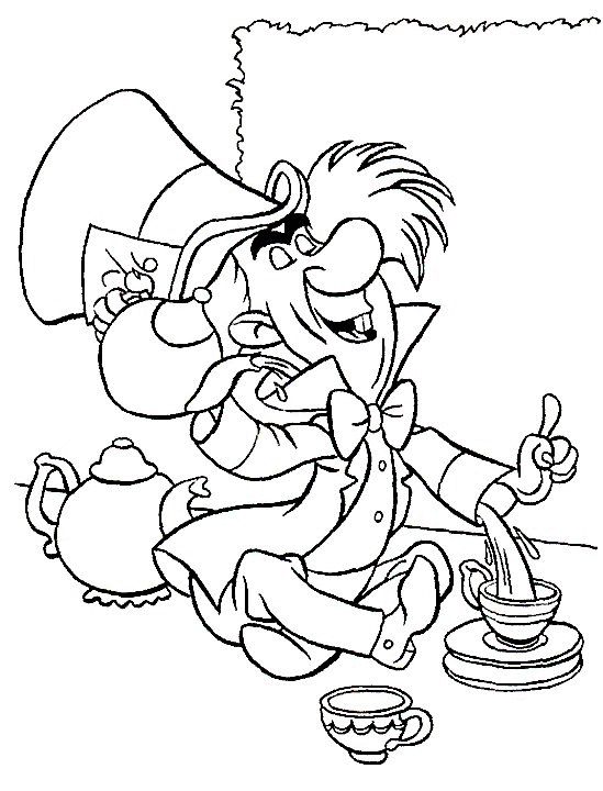 Dibujo gratuito Alicia en el País de las Maravillas #127947 de la coleccion Películas de Animación para imprimir