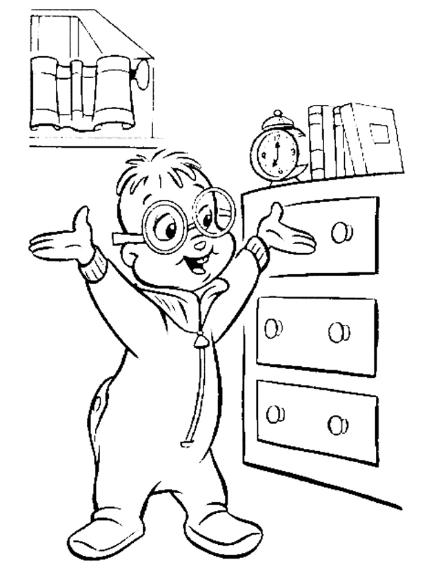 Dibujo para colorear: Alvin and the Chipmunks (Películas de animación) #128258 - Dibujos para Colorear e Imprimir Gratis