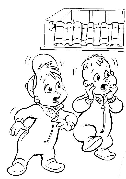 Dibujo para colorear: Alvin and the Chipmunks (Películas de animación) #128260 - Dibujos para Colorear e Imprimir Gratis