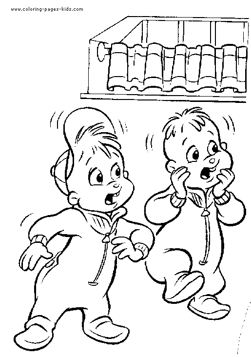 Dibujo para colorear: Alvin and the Chipmunks (Películas de animación) #128329 - Dibujos para Colorear e Imprimir Gratis