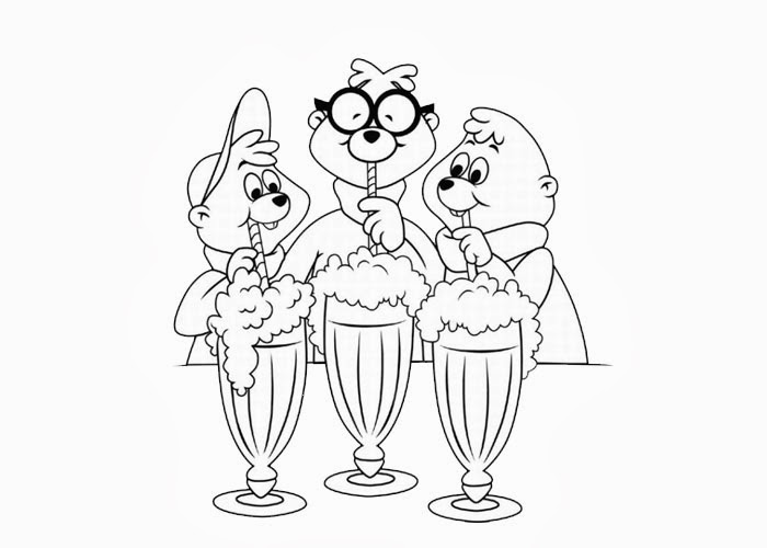 Dibujo para colorear: Alvin and the Chipmunks (Películas de animación) #128335 - Dibujos para Colorear e Imprimir Gratis