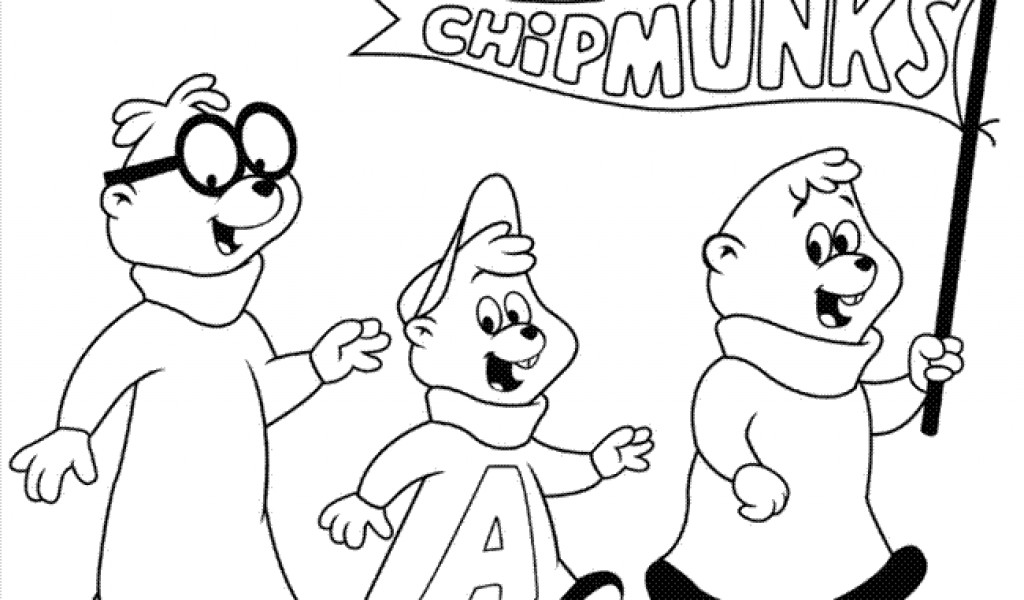 Dibujo para colorear: Alvin and the Chipmunks (Películas de animación) #128382 - Dibujos para Colorear e Imprimir Gratis