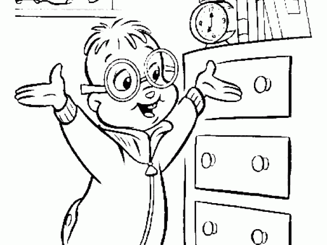 Dibujo para colorear: Alvin and the Chipmunks (Películas de animación) #128418 - Dibujos para Colorear e Imprimir Gratis