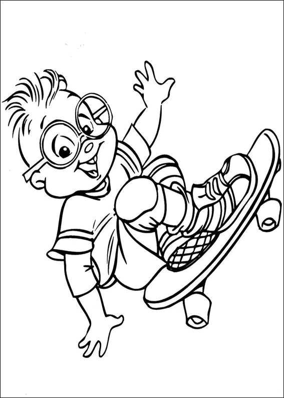 Dibujo para colorear: Alvin and the Chipmunks (Películas de animación) #128466 - Dibujos para Colorear e Imprimir Gratis