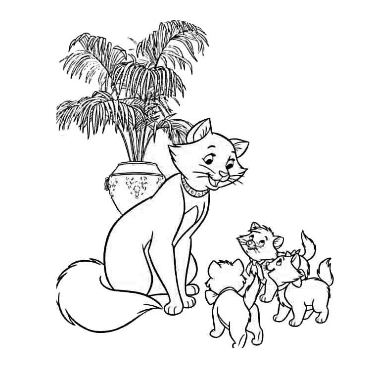 Dibujo para colorear: Aristocats (Películas de animación) #26858 - Dibujos para Colorear e Imprimir Gratis