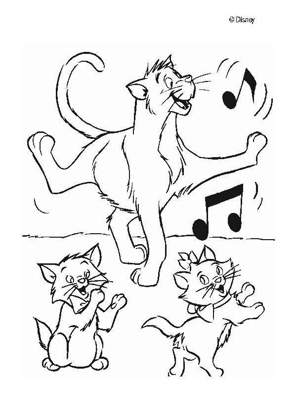 Dibujo para colorear: Aristocats (Películas de animación) #26861 - Dibujos para Colorear e Imprimir Gratis