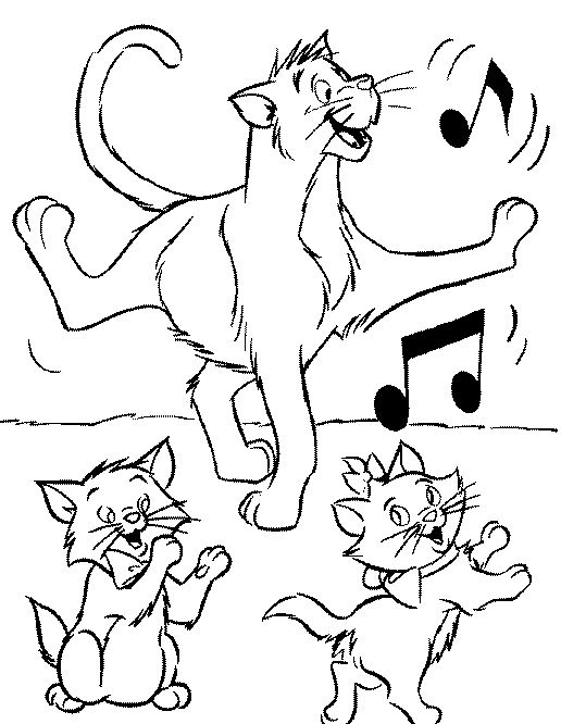 Dibujo para colorear: Aristocats (Películas de animación) #26887 - Dibujos para Colorear e Imprimir Gratis