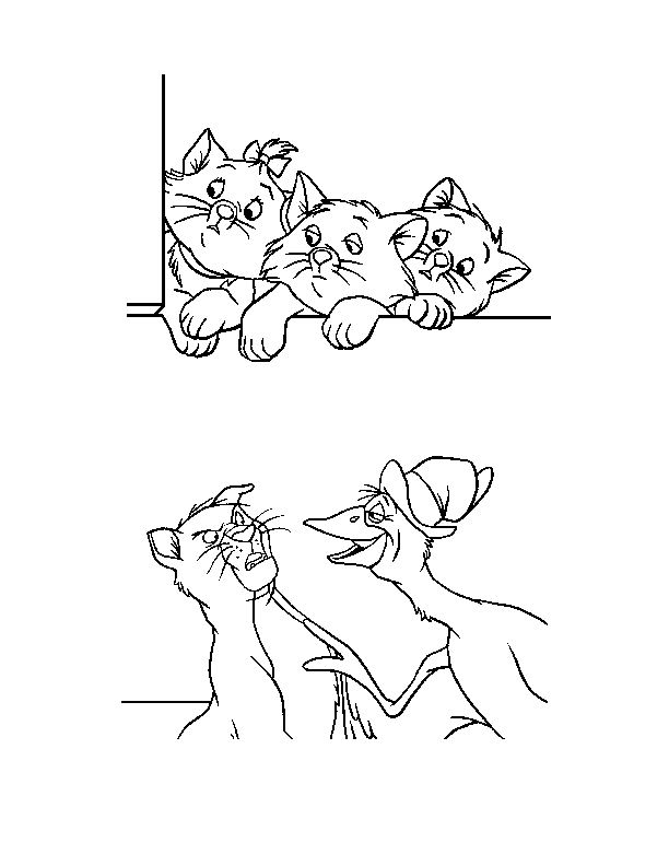Dibujo para colorear: Aristocats (Películas de animación) #26891 - Dibujos para Colorear e Imprimir Gratis