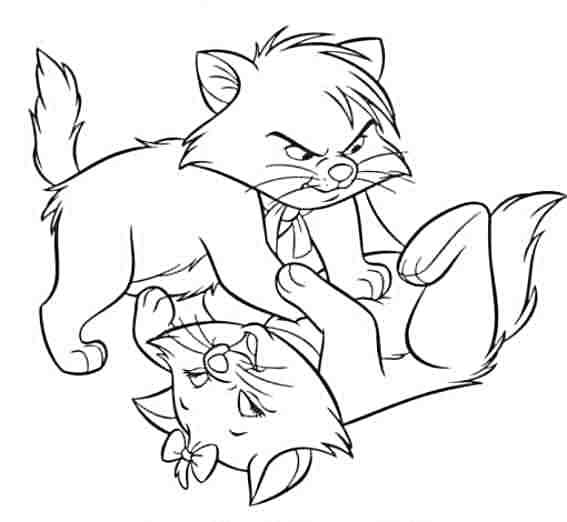 Dibujo para colorear: Aristocats (Películas de animación) #26895 - Dibujos para Colorear e Imprimir Gratis
