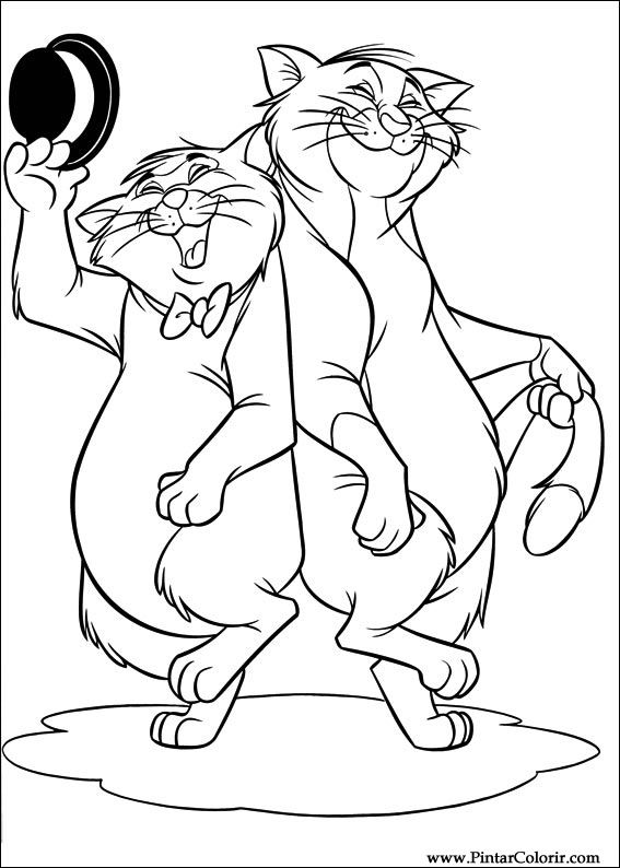 Dibujo para colorear: Aristocats (Películas de animación) #26916 - Dibujos para Colorear e Imprimir Gratis