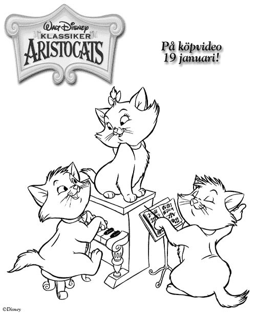 Dibujo para colorear: Aristocats (Películas de animación) #26920 - Dibujos para Colorear e Imprimir Gratis