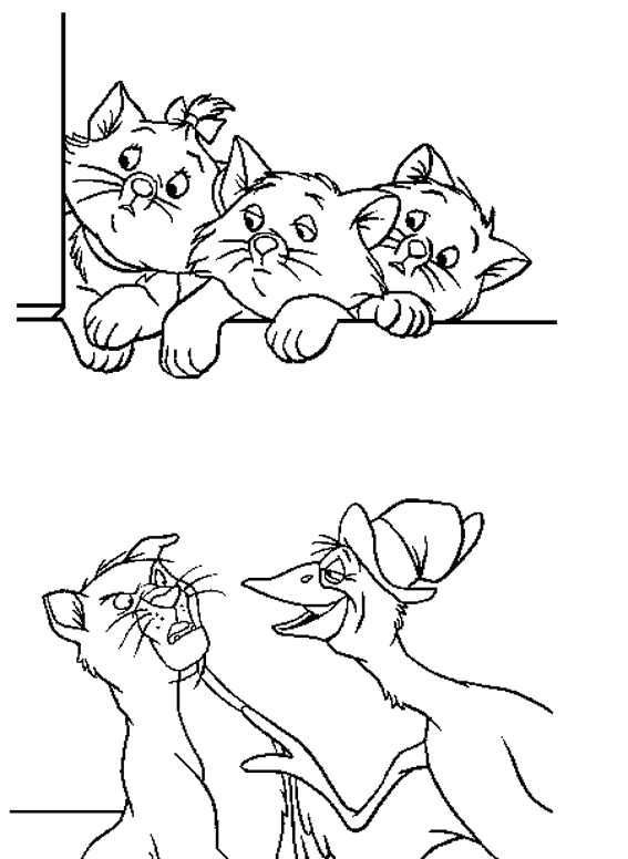 Dibujo para colorear: Aristocats (Películas de animación) #26931 - Dibujos para Colorear e Imprimir Gratis