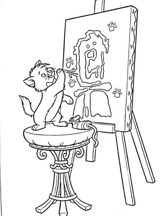 Dibujo para colorear: Aristocats (Películas de animación) #26932 - Dibujos para Colorear e Imprimir Gratis
