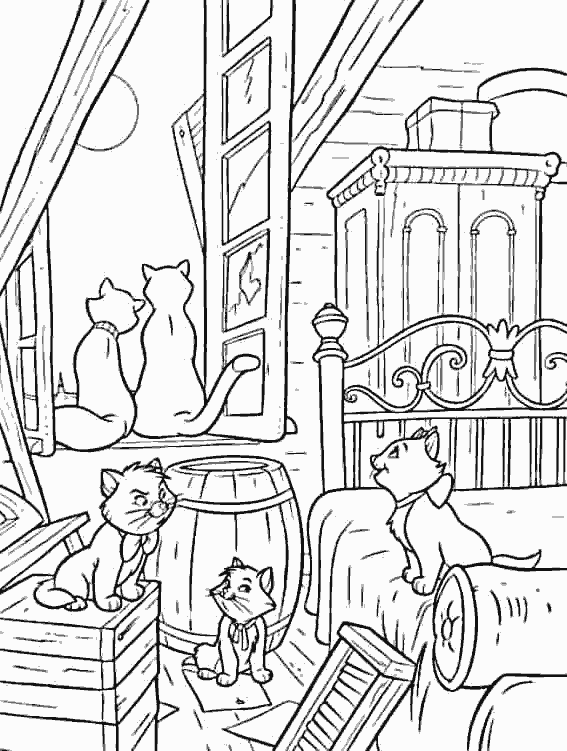 Dibujo para colorear: Aristocats (Películas de animación) #26935 - Dibujos para Colorear e Imprimir Gratis