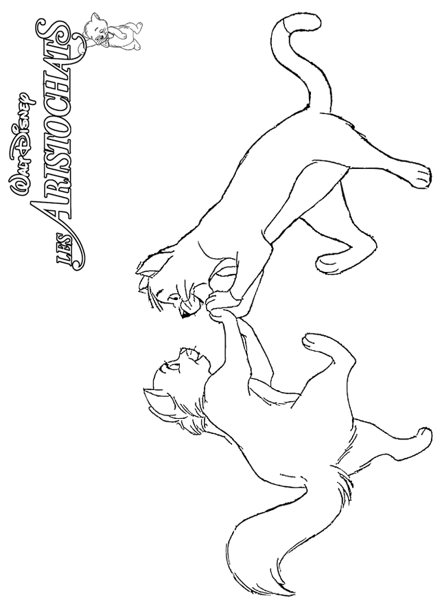 Dibujo para colorear: Aristocats (Películas de animación) #26984 - Dibujos para Colorear e Imprimir Gratis
