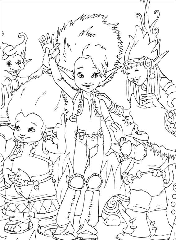 Dibujo gratuito Arthur y the Minimoys #199660 de la coleccion Películas de Animación para imprimir