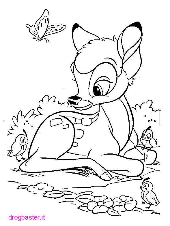 Dibujo para colorear: Bambi (Películas de animación) #128516 - Dibujos para Colorear e Imprimir Gratis