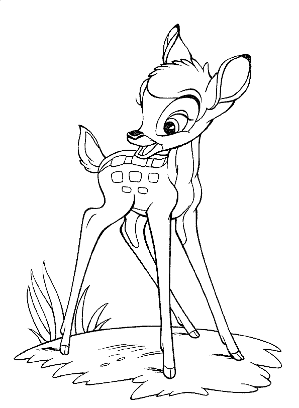 Dibujo para colorear: Bambi (Películas de animación) #128531 - Dibujos para Colorear e Imprimir Gratis