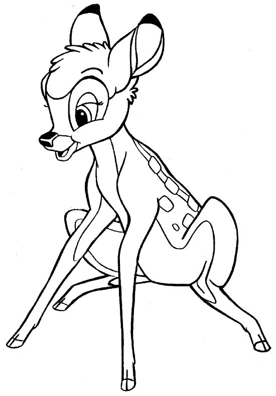 Dibujo para colorear: Bambi (Películas de animación) #128533 - Dibujos para Colorear e Imprimir Gratis