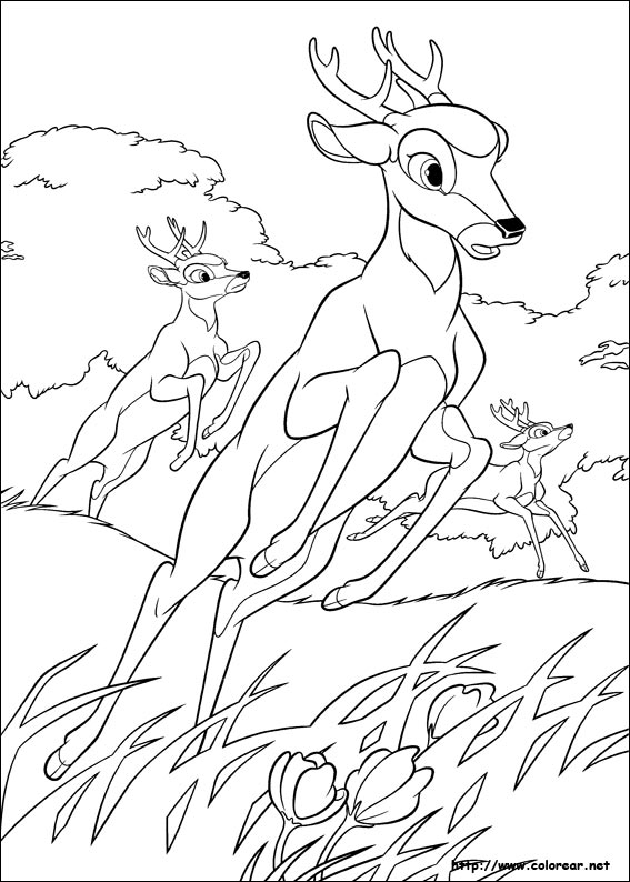 Dibujo para colorear: Bambi (Películas de animación) #128538 - Dibujos para Colorear e Imprimir Gratis