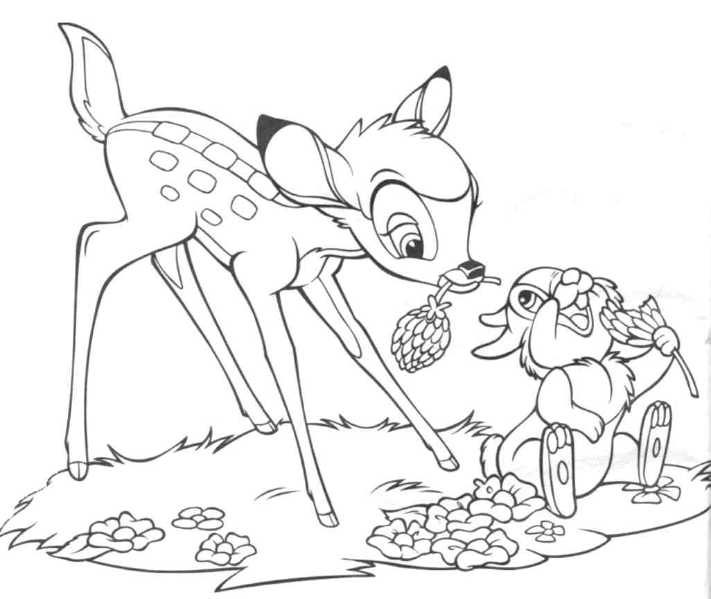 Dibujo para colorear: Bambi (Películas de animación) #128560 - Dibujos para Colorear e Imprimir Gratis