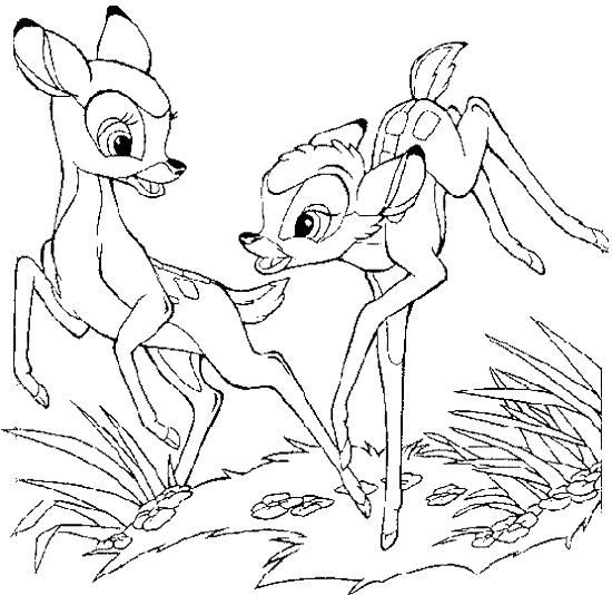 Dibujo para colorear: Bambi (Películas de animación) #128574 - Dibujos para Colorear e Imprimir Gratis