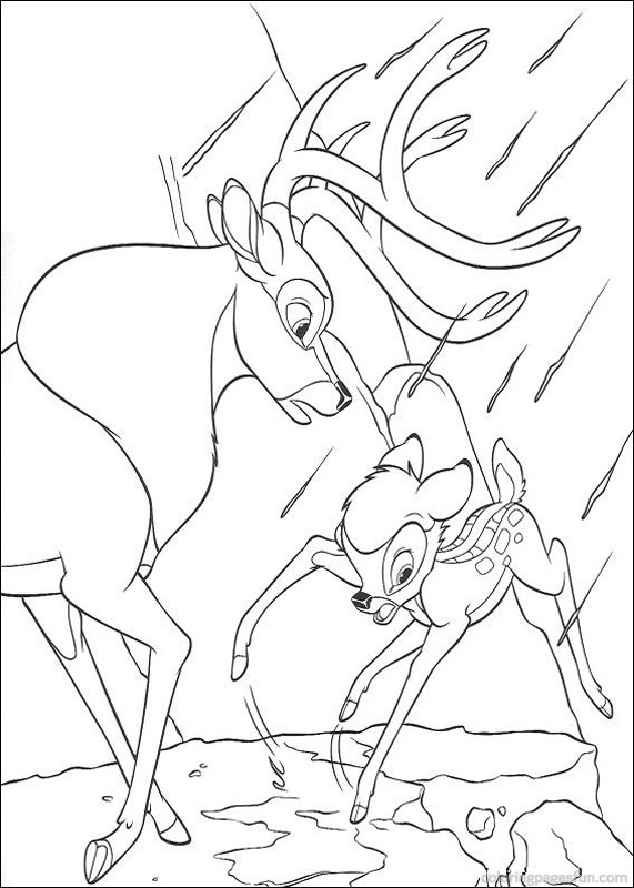 Dibujo para colorear: Bambi (Películas de animación) #128580 - Dibujos para Colorear e Imprimir Gratis