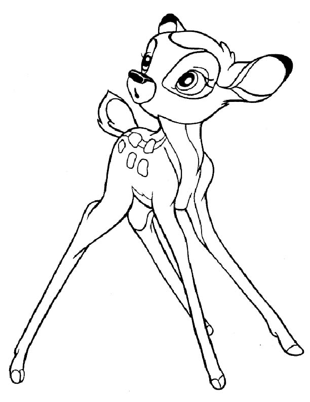 Dibujo para colorear: Bambi (Películas de animación) #128593 - Dibujos para Colorear e Imprimir Gratis