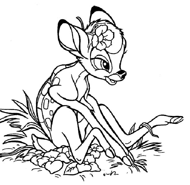 Dibujo para colorear: Bambi (Películas de animación) #128603 - Dibujos para Colorear e Imprimir Gratis