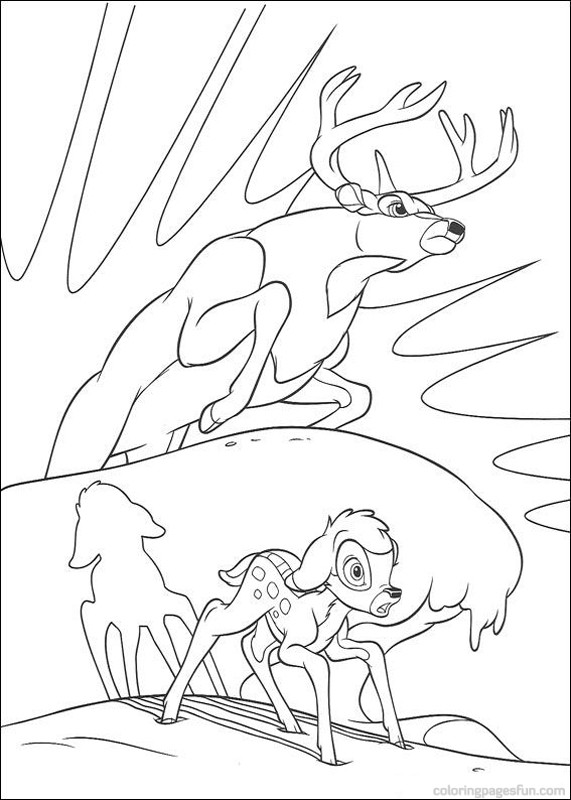 Dibujo para colorear: Bambi (Películas de animación) #128632 - Dibujos para Colorear e Imprimir Gratis