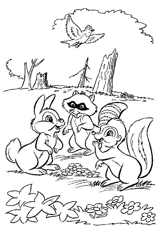 Dibujo para colorear: Bambi (Películas de animación) #128637 - Dibujos para Colorear e Imprimir Gratis