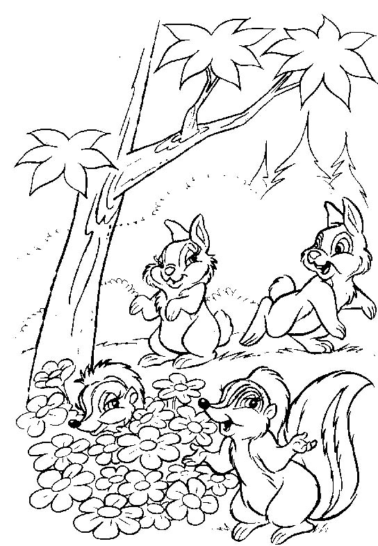 Dibujo para colorear: Bambi (Películas de animación) #128645 - Dibujos para Colorear e Imprimir Gratis