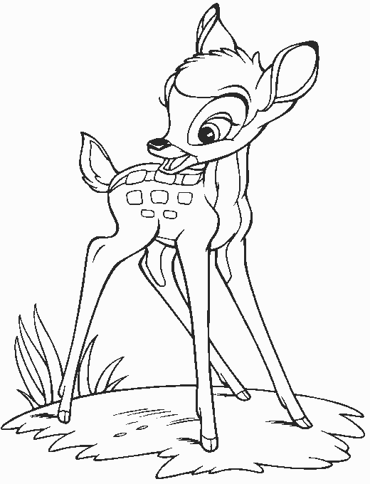 Dibujo para colorear: Bambi (Películas de animación) #128667 - Dibujos para Colorear e Imprimir Gratis