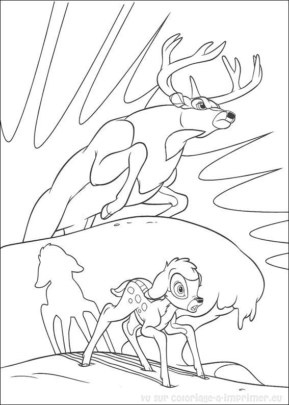 Dibujo para colorear: Bambi (Películas de animación) #128702 - Dibujos para Colorear e Imprimir Gratis