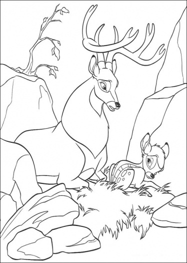 Dibujo para colorear: Bambi (Películas de animación) #128716 - Dibujos para Colorear e Imprimir Gratis