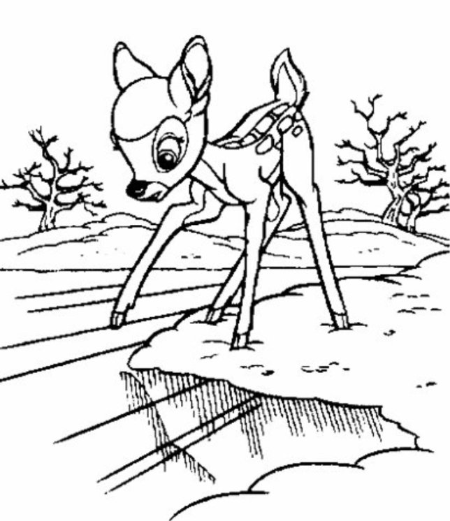 Dibujo para colorear: Bambi (Películas de animación) #128722 - Dibujos para Colorear e Imprimir Gratis