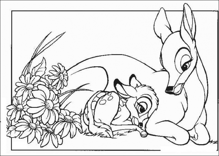 Dibujo para colorear: Bambi (Películas de animación) #128723 - Dibujos para Colorear e Imprimir Gratis