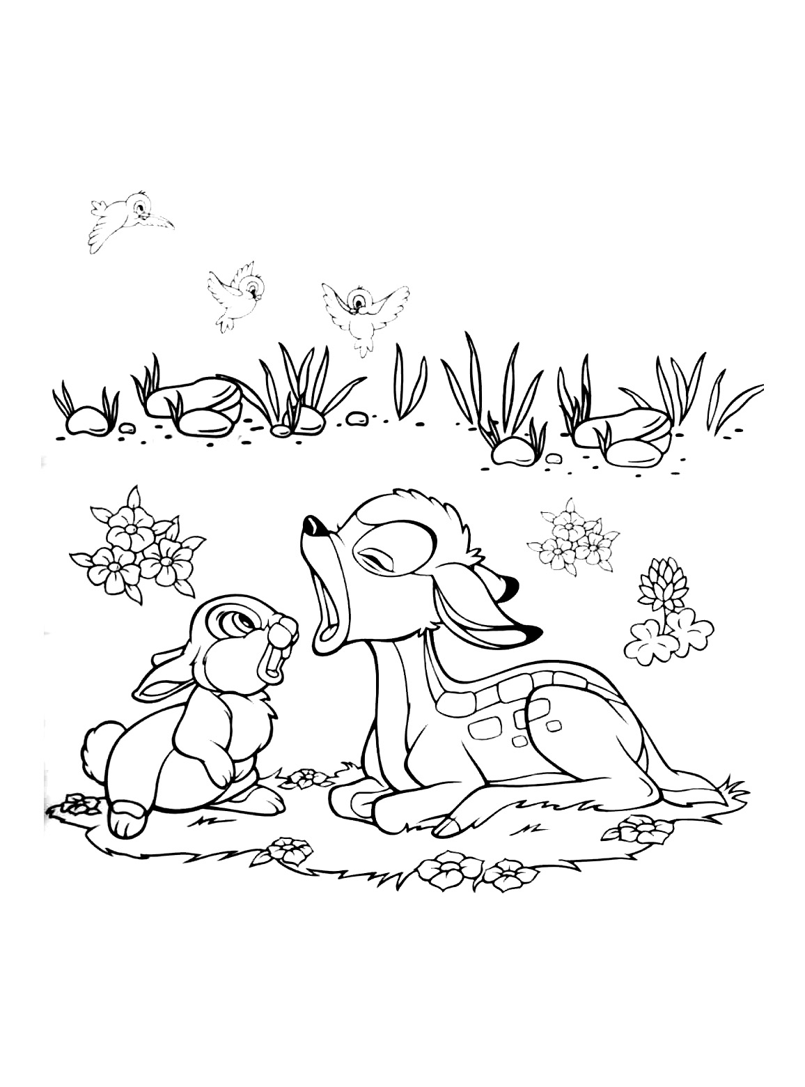 Dibujo para colorear: Bambi (Películas de animación) #128724 - Dibujos para Colorear e Imprimir Gratis