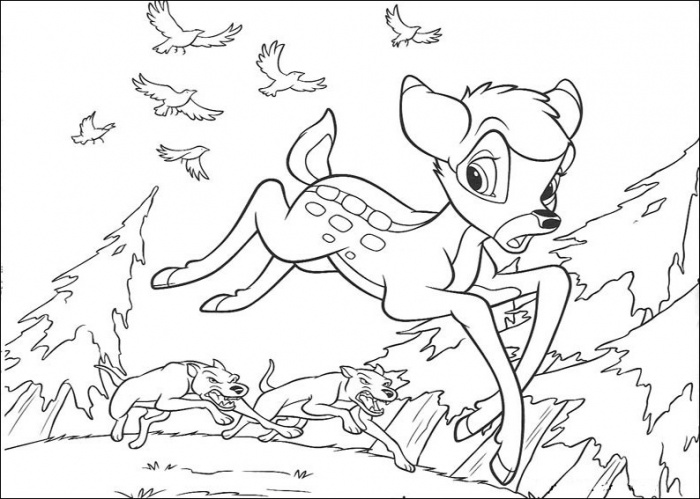 Dibujo para colorear: Bambi (Películas de animación) #128729 - Dibujos para Colorear e Imprimir Gratis