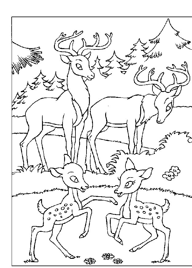 Dibujo para colorear: Bambi (Películas de animación) #128730 - Dibujos para Colorear e Imprimir Gratis