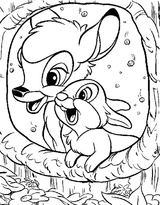 Dibujo para colorear: Bambi (Películas de animación) #128741 - Dibujos para Colorear e Imprimir Gratis