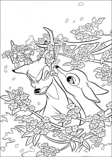 Dibujo para colorear: Bambi (Películas de animación) #128751 - Dibujos para Colorear e Imprimir Gratis