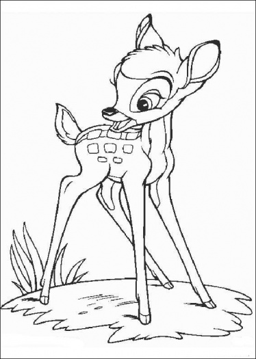 Dibujo para colorear: Bambi (Películas de animación) #128755 - Dibujos para Colorear e Imprimir Gratis