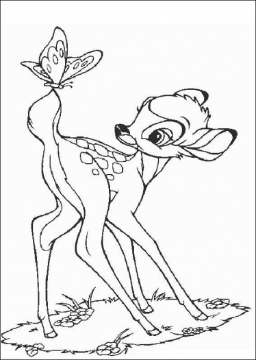 Dibujo para colorear: Bambi (Películas de animación) #128778 - Dibujos para Colorear e Imprimir Gratis